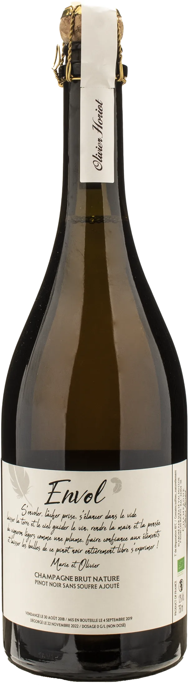 Olivier Horiot Champagne Envol Brut Nature