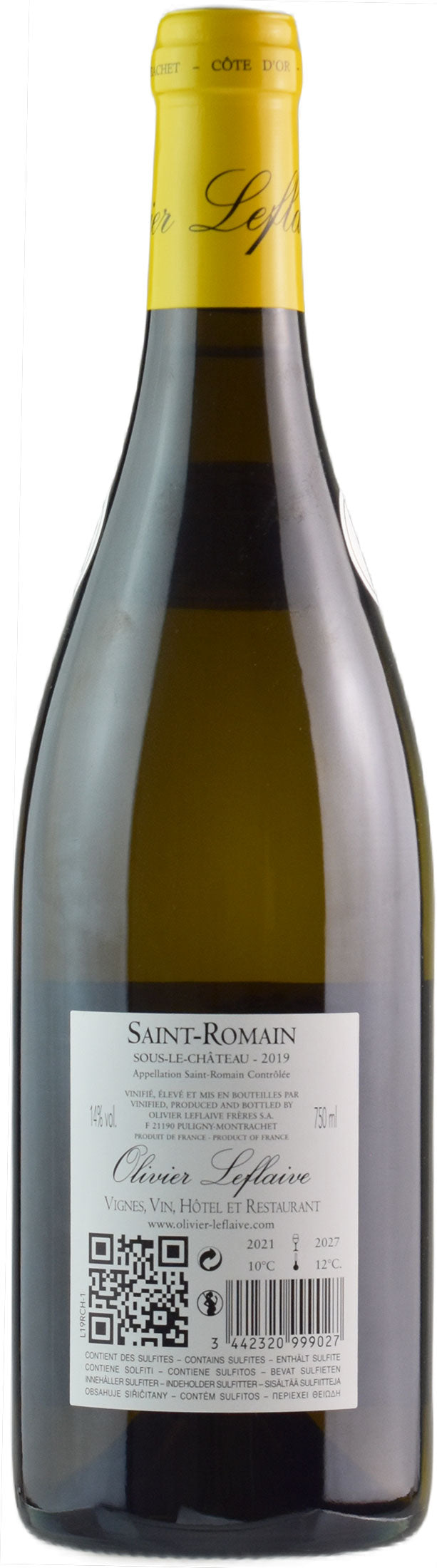 Olivier Leflaive Saint Romain Blanc Sous le Chateau 2019