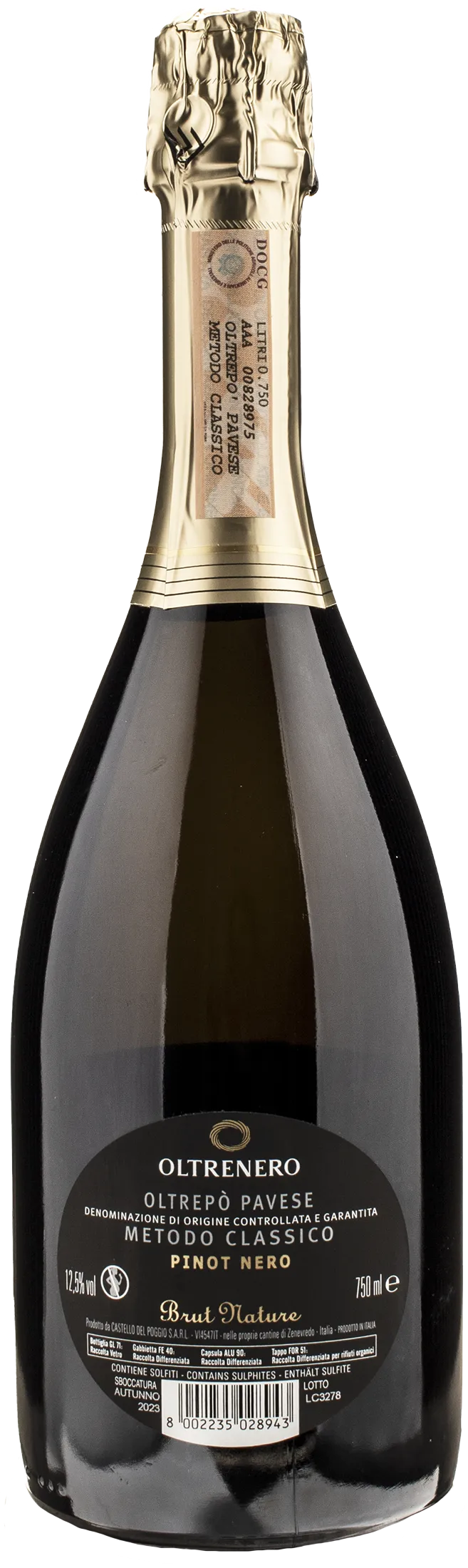 Oltrenero Pinot Nero Brut Nature 2019