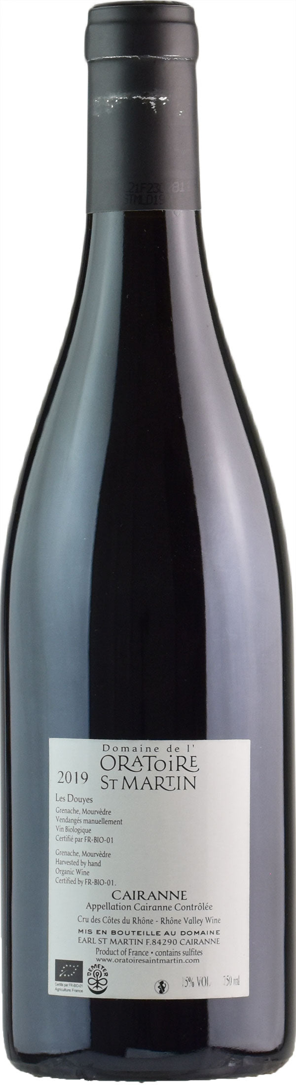 Oratoire de Saint Martin Cairanne Les Douyes Rouge 2019