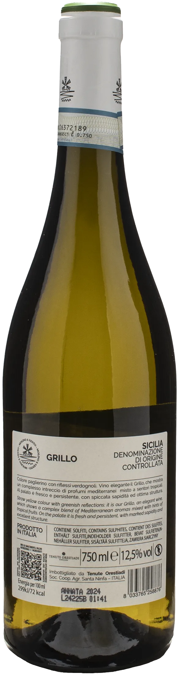 Tenute Orestiadi Molino a Vento Grillo 2024