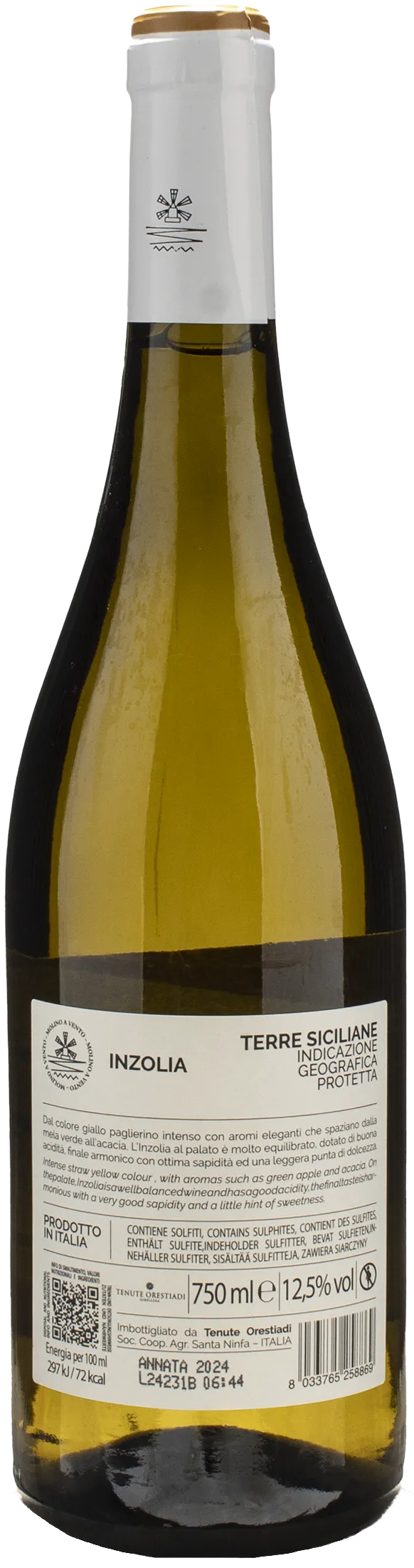 Tenute Orestiadi Molino a Vento Inzolia 2024