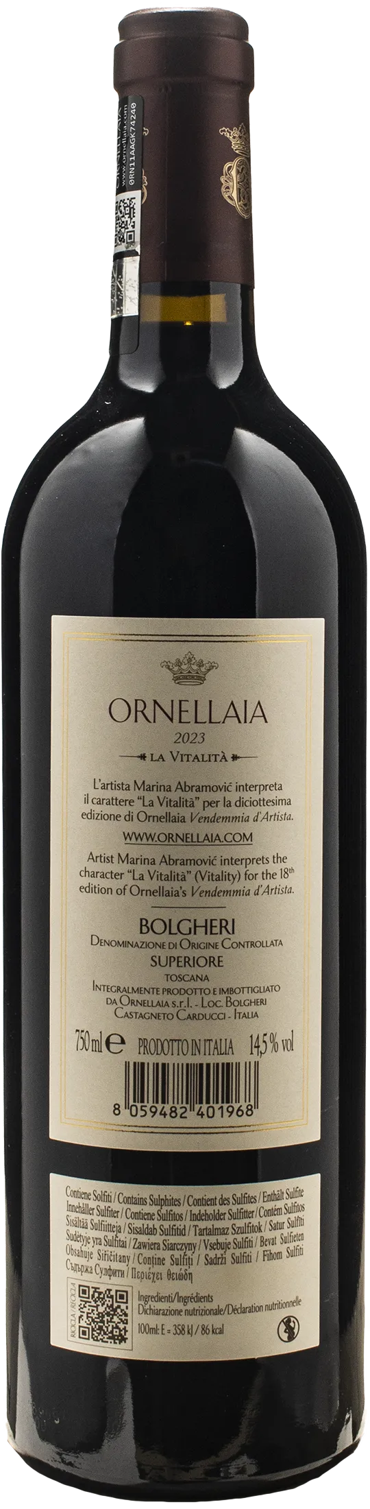 Ornellaia Bolgheri Rosso Superiore La Vitalita 2023
