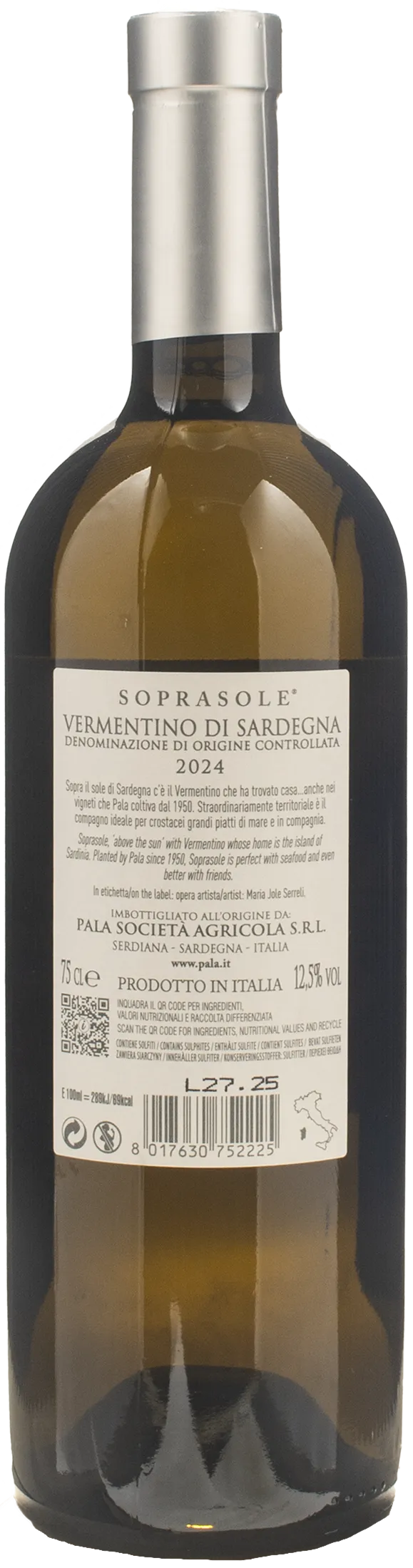 Pala Vermentino di Sardegna Soprasole 2024