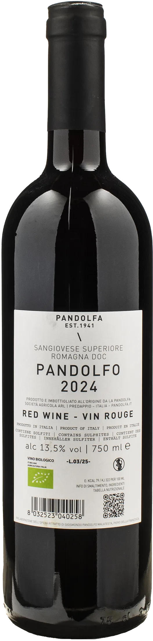 Pandolfa Sangiovese Superiore Pandolfo 2024