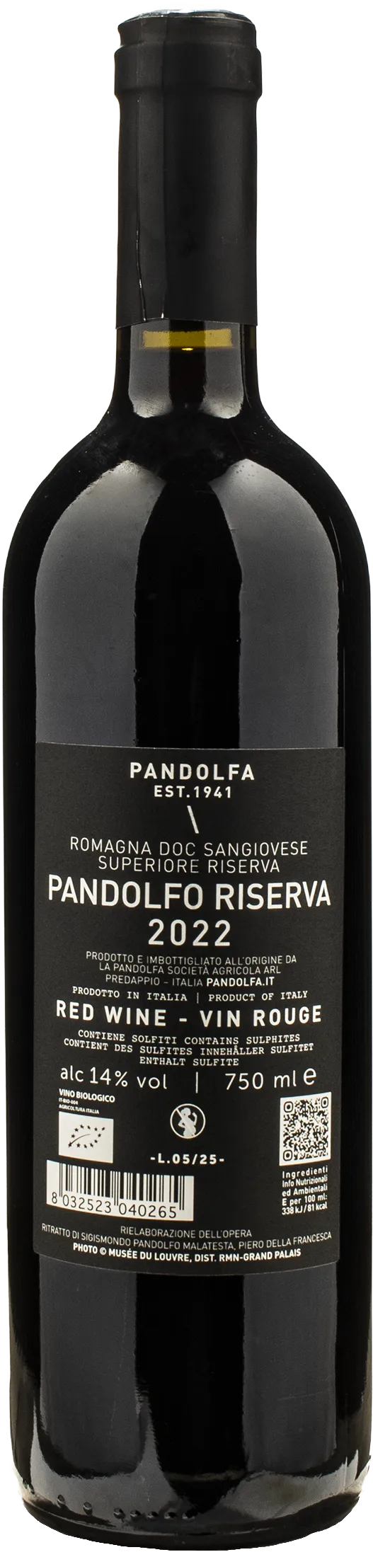 Pandolfa Sangiovese Superiore Pandolfo Riserva 2022