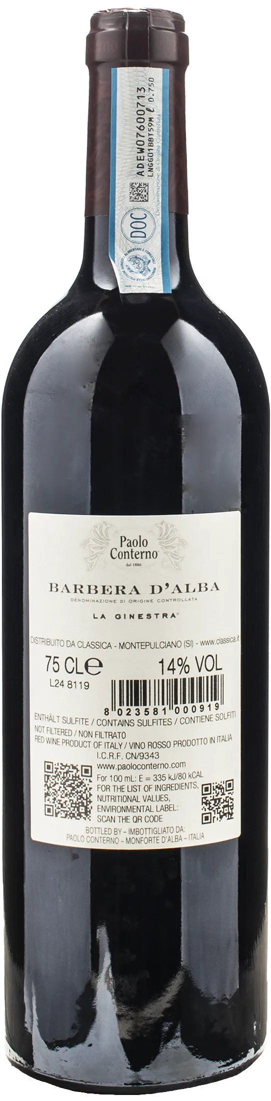 Paolo Conterno Barbera d'Alba La Ginestra 2020