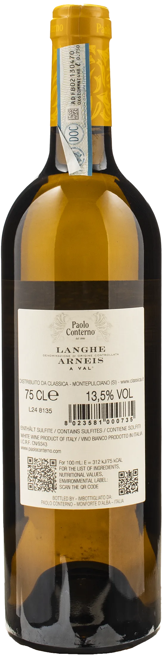 Paolo Conterno Langhe Arneis A Val 2023