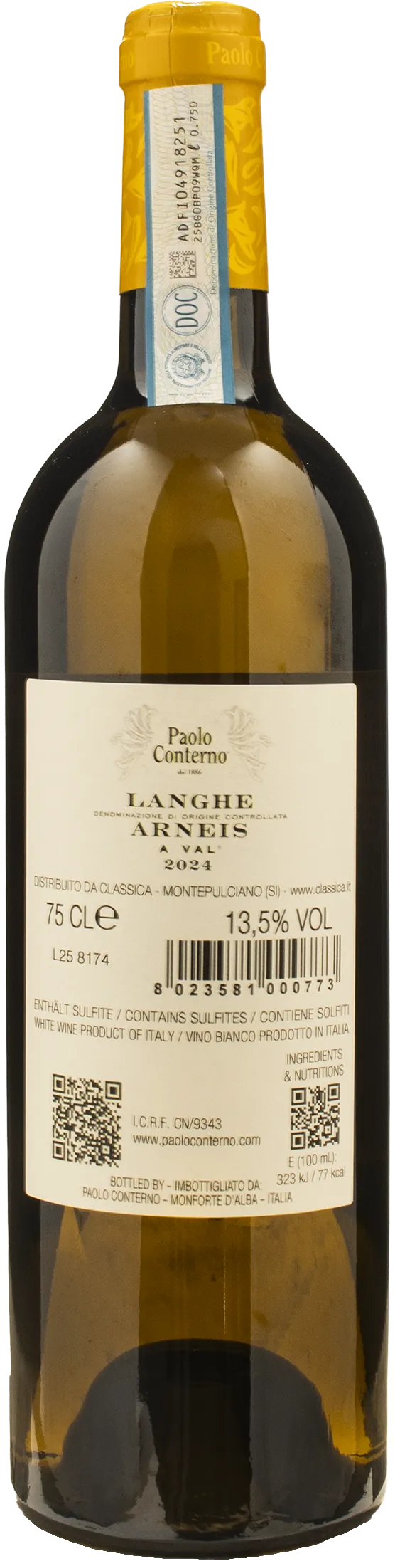 Paolo Conterno Langhe Arneis A Val 2024