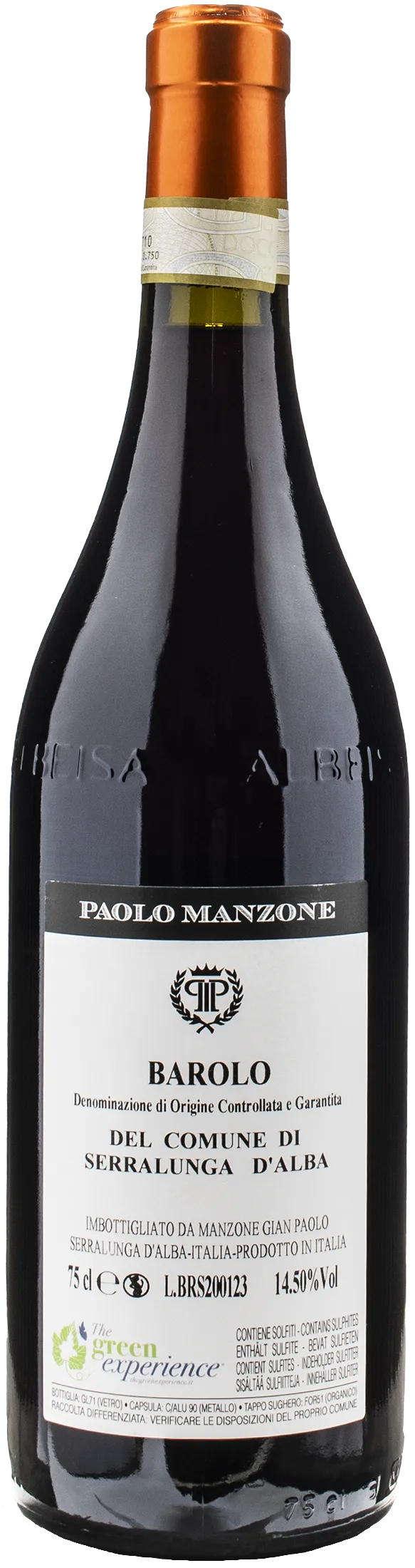 Paolo Manzone Barolo Serralunga d'Alba 2020