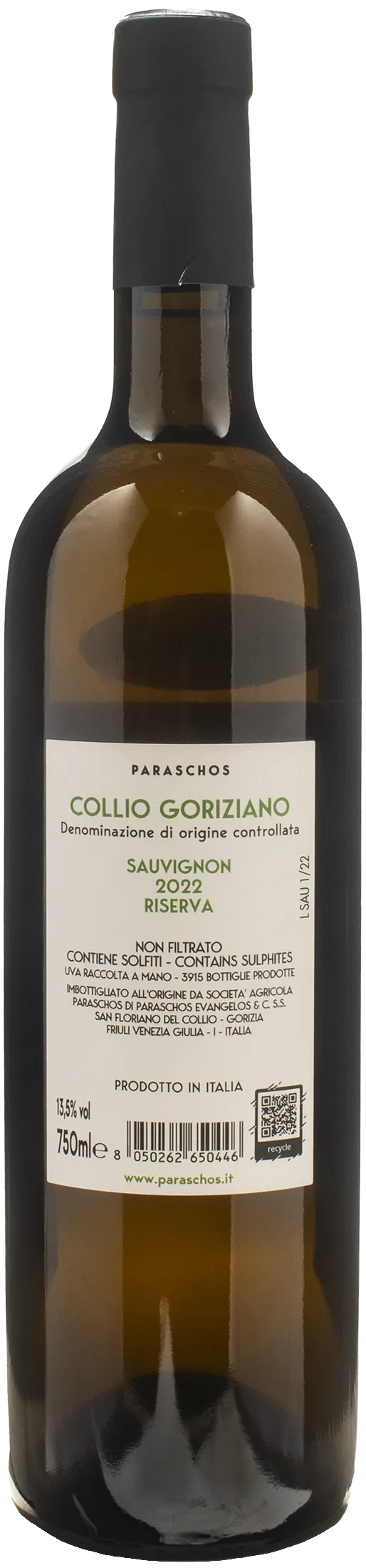 Paraschos JBZ Sauvignon Riserva 2022