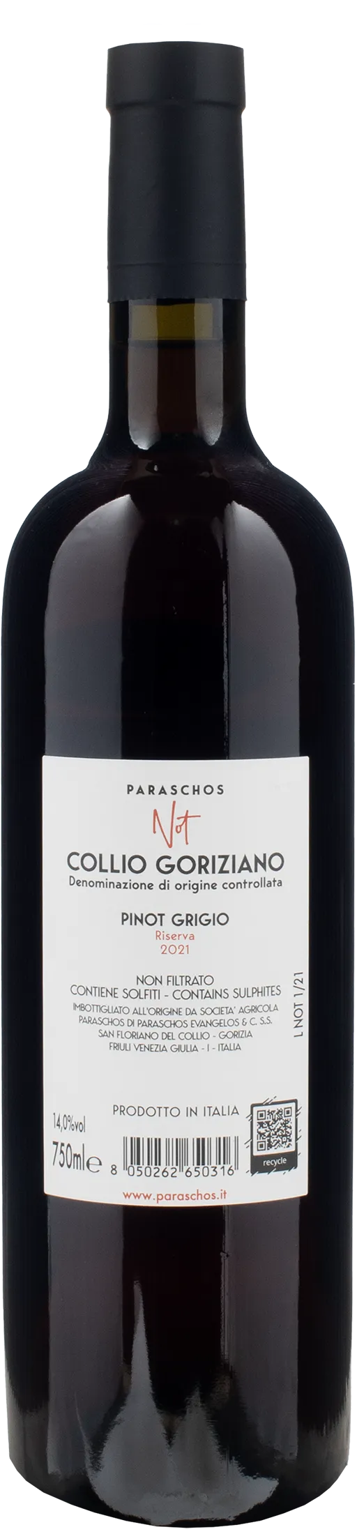 Paraschos Not Pinot Grigio Riserva 2021