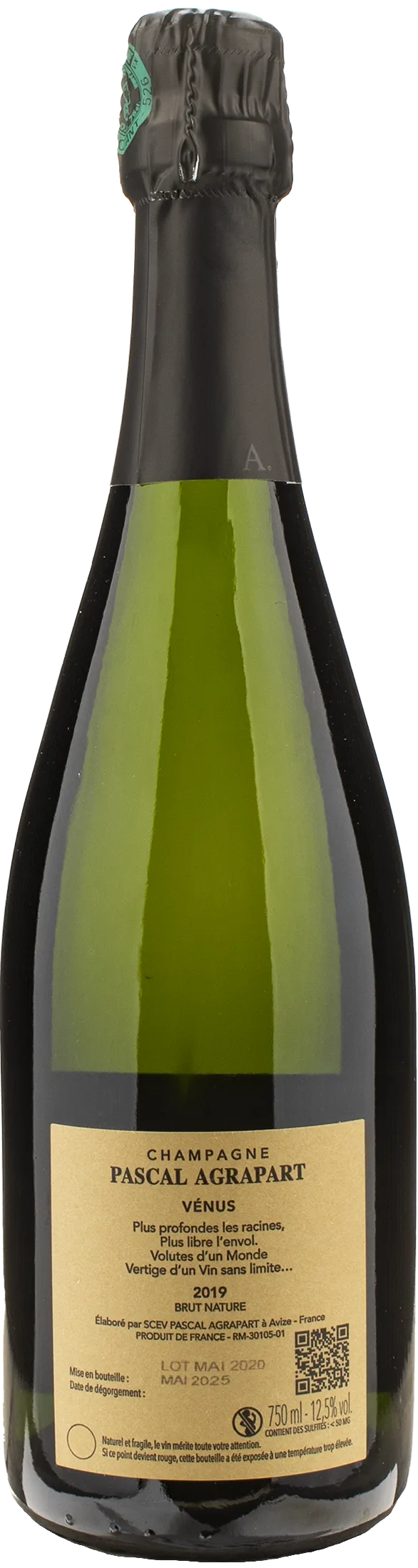 Pascal Agrapart Champagne Grand Cru Blanc de Blancs Brut Nature Venus 2019