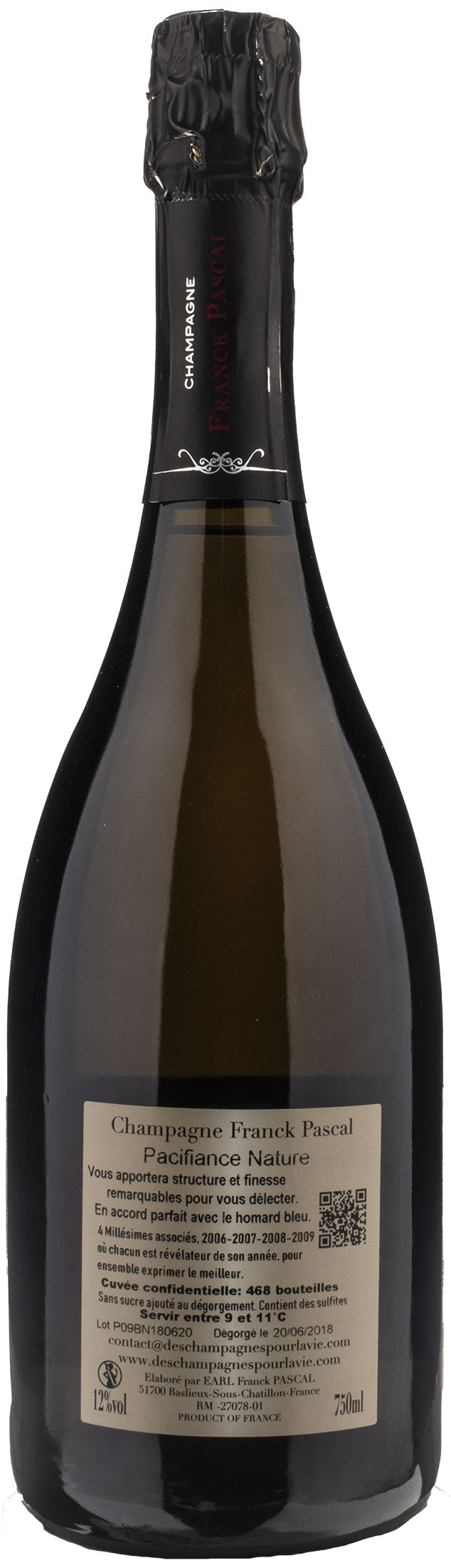 Pascal Champagne Pacifiance Brut Nature