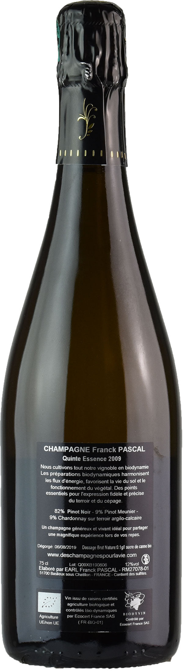 Pascal Champagne QuinteEssence 2009