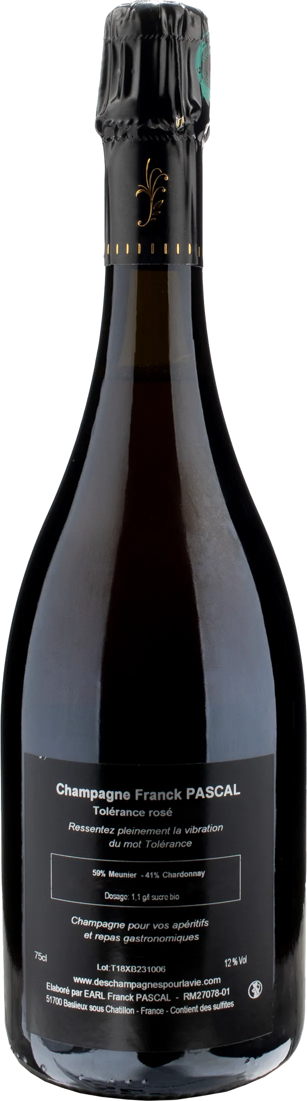 Pascal Champagne Tolerance Rosè Extra Brut 2018