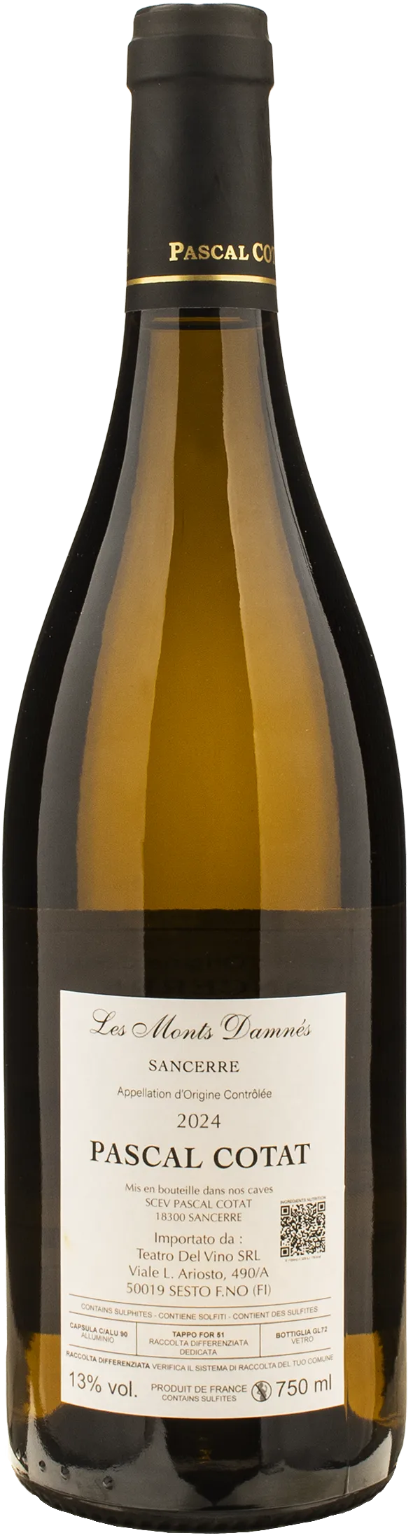 Pascal Cotat Sancerre Blanc Les Monts Damnes 2024