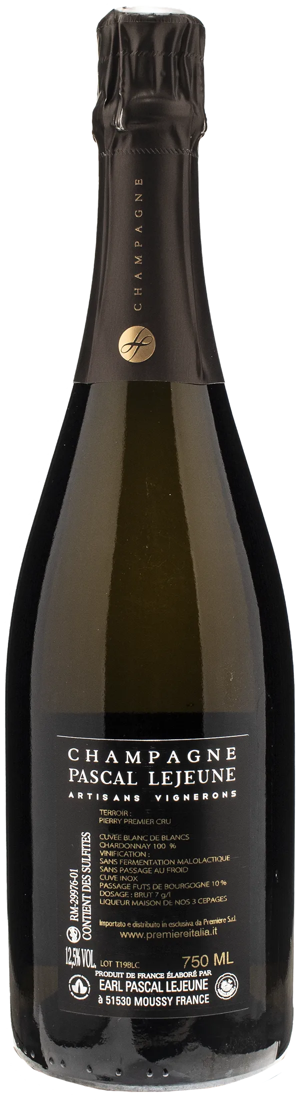 Pascal Lejeune Champagne 1er Cru Blanc de Blancs Cuvee Anaphore Brut