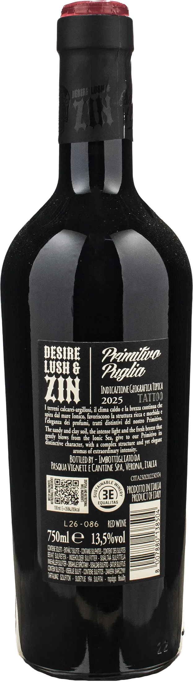 Pasqua Desire Lush & Zin Primitivo 2025