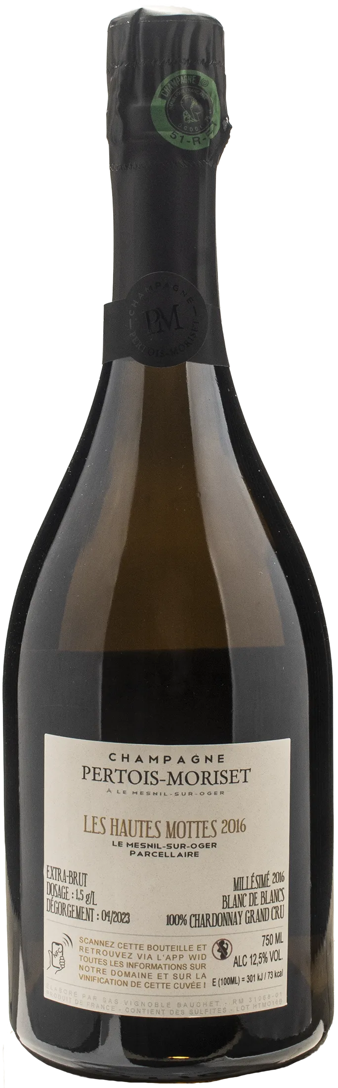 Pertois Moriset Champagne Les Hautes Mottes Extra Brut 2016