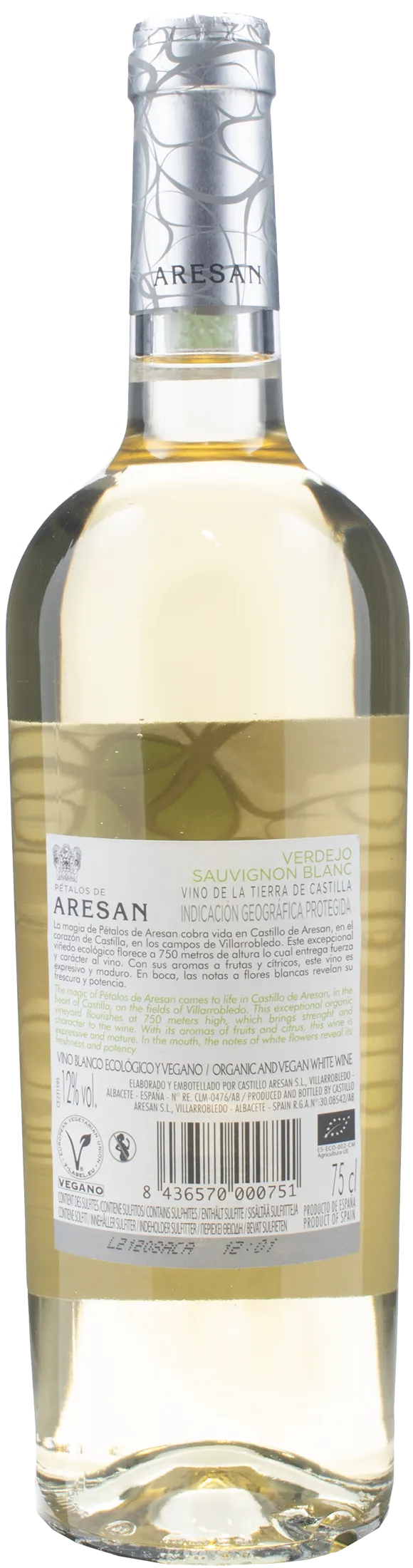 Petalos De Aresan Verdejo Sauvignon Blanc Vegan 2022
