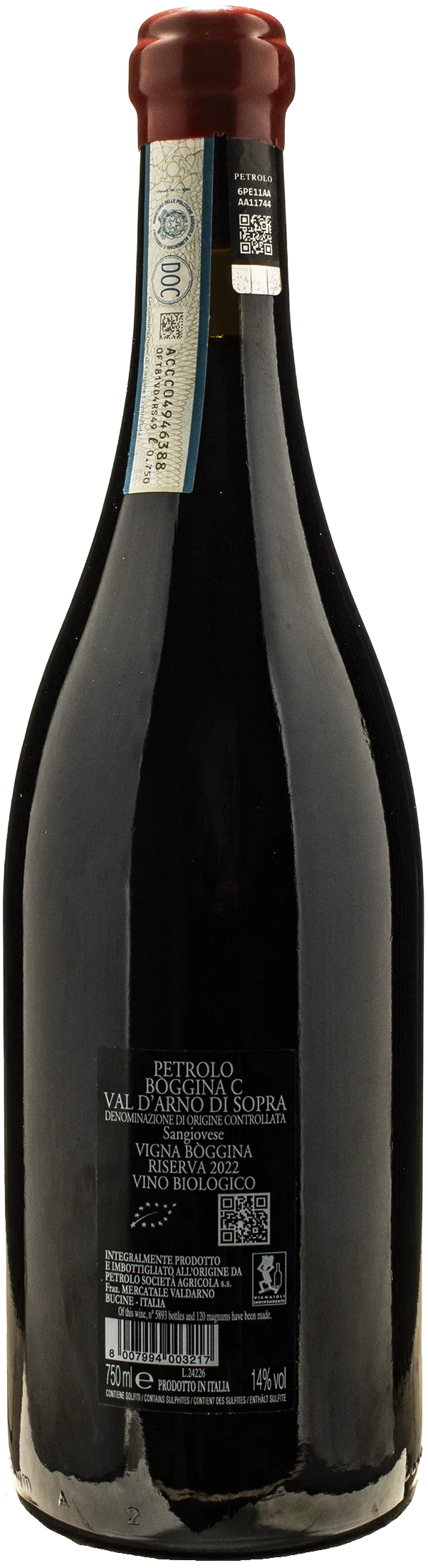 Petrolo Val d'Arno di Sopra Sangiovese Riserva Boggina C 2022