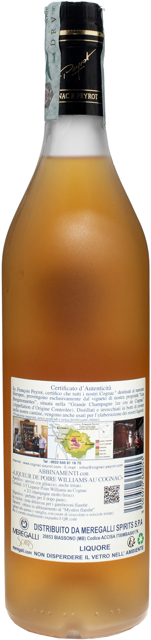 Peyrot Liquer Au Cognac Poire