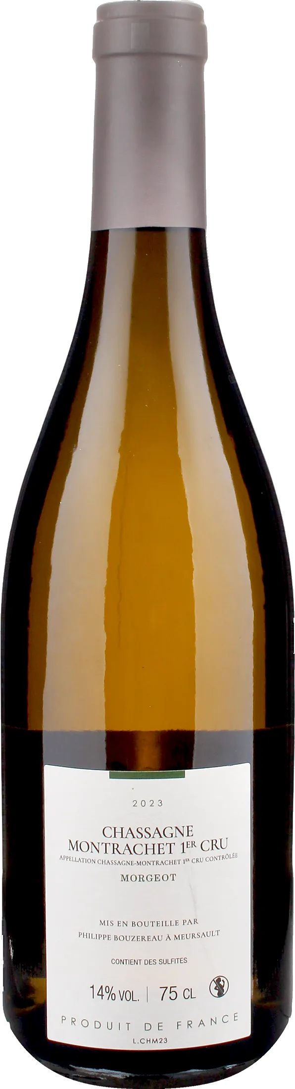 Philippe Bouzereau Chassagne Montrachet 1er Cru Abbaye de Morgeot 2023