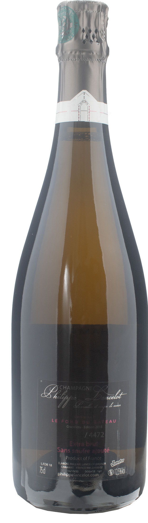 Philippe Lancelot Champagne Grand Cru Chouilly Le Fond du Bateau Extra Brut 2018