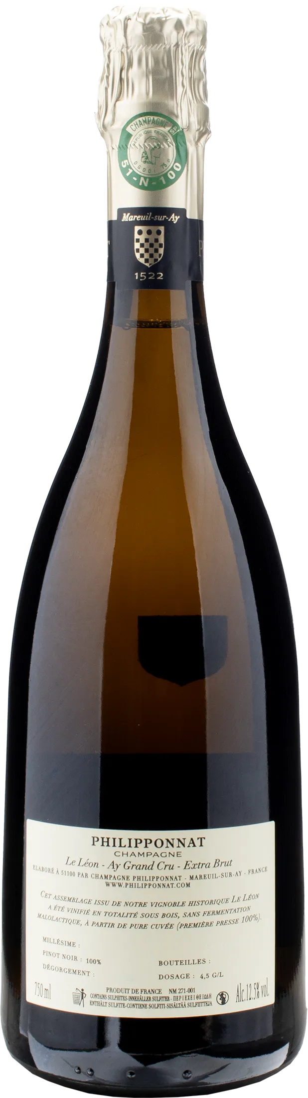 Philipponnat Champagne Grand Cru Le Leon Extra Brut 2014