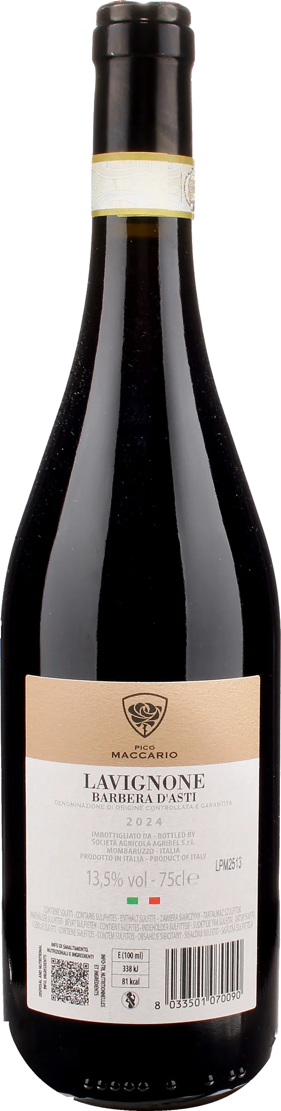 Pico Maccario Barbera d'Asti Lavignone 2024