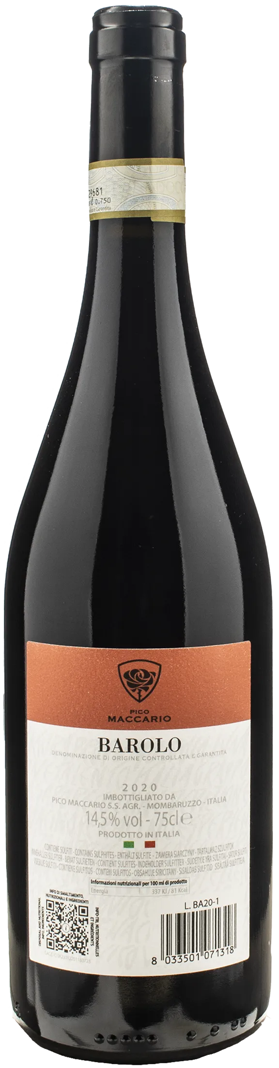 Pico Maccario Barolo 2020