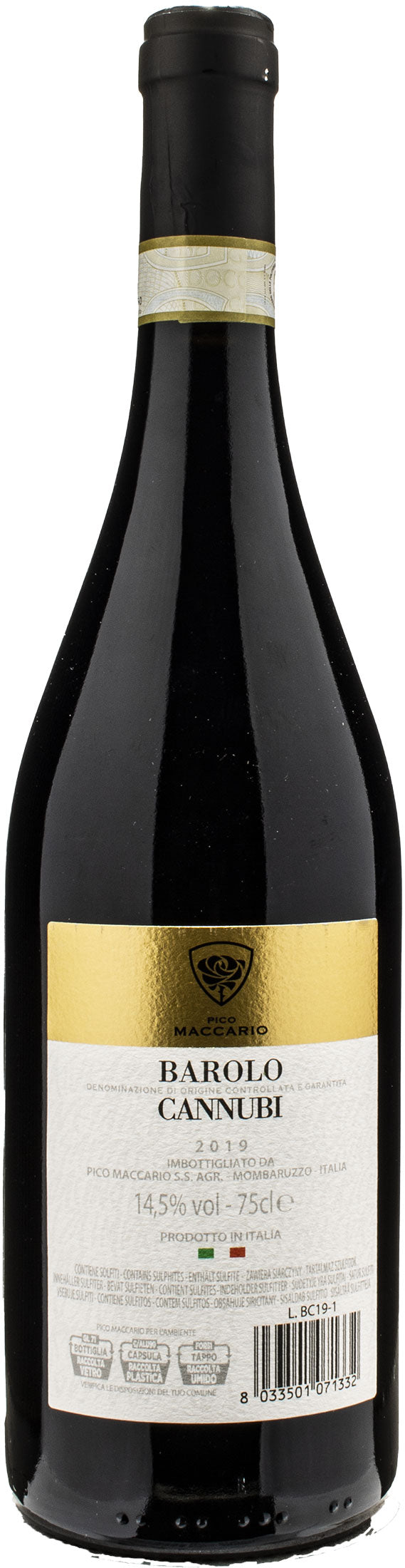 Pico Maccario Barolo Cannubi 2019