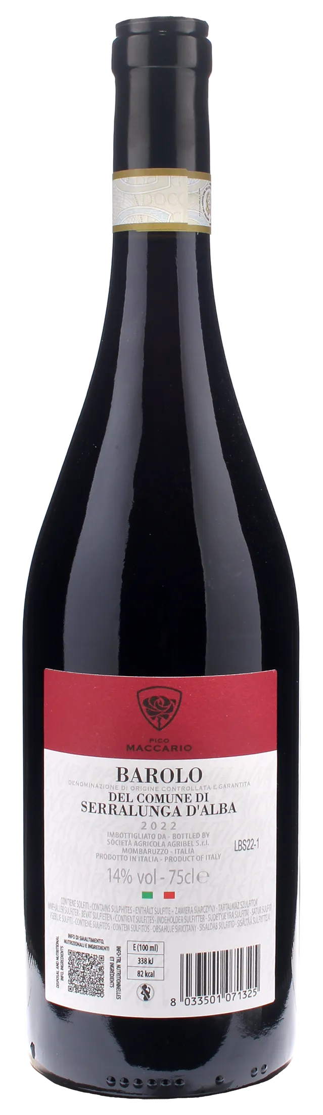 Pico Maccario Barolo del Comune di Serralunga d'Alba 2022