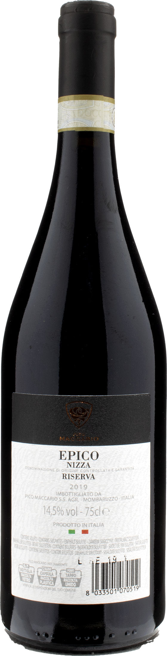 Pico Maccario Nizza Epico Riserva 2019