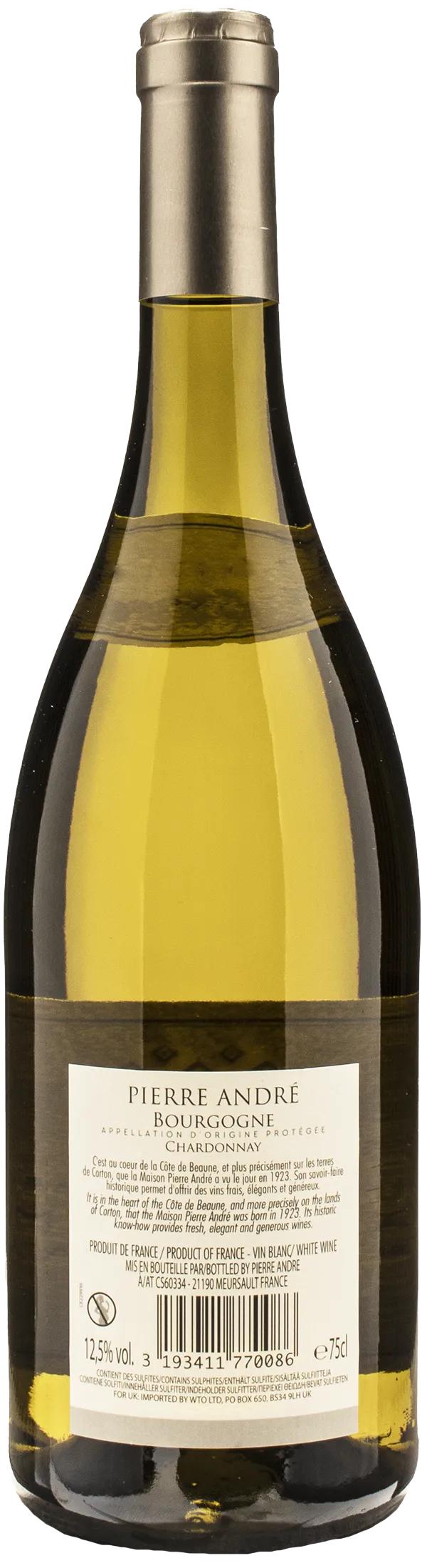 Pierre Andre Bourgogne Chardonnay 2022