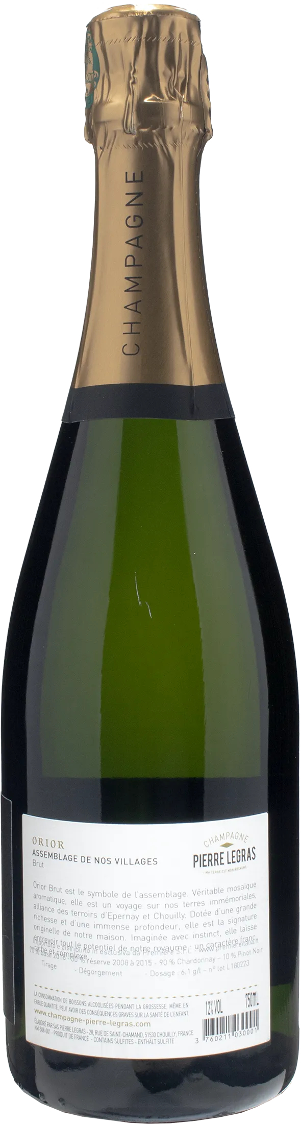 Pierre Legras Champagne Brut Orior