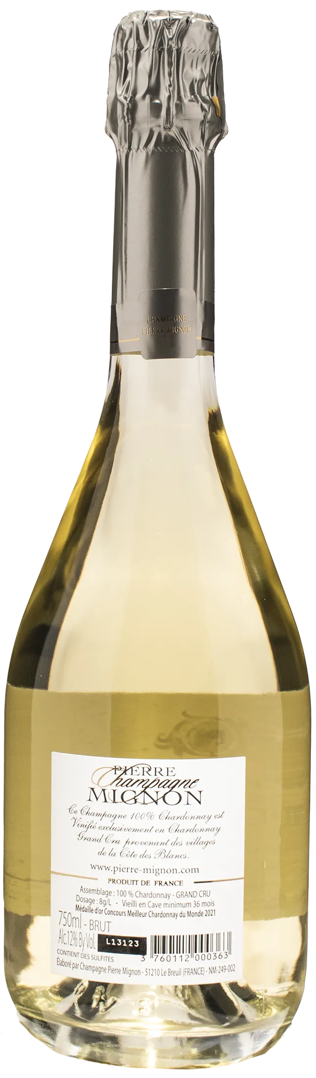 Pierre Mignon Champagne Blanc de Blancs Grand Cru Brut