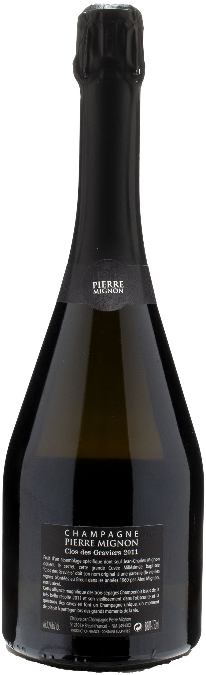 Pierre Mignon Champagne Clos des Graviers 2011