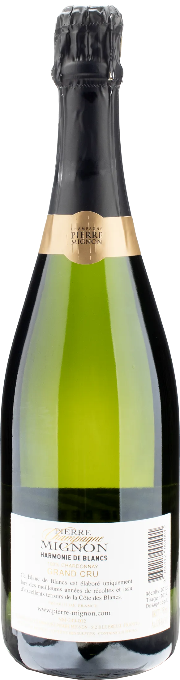 Pierre Mignon Champagne Harmonie de Blancs Grand Cru Brut 2013
