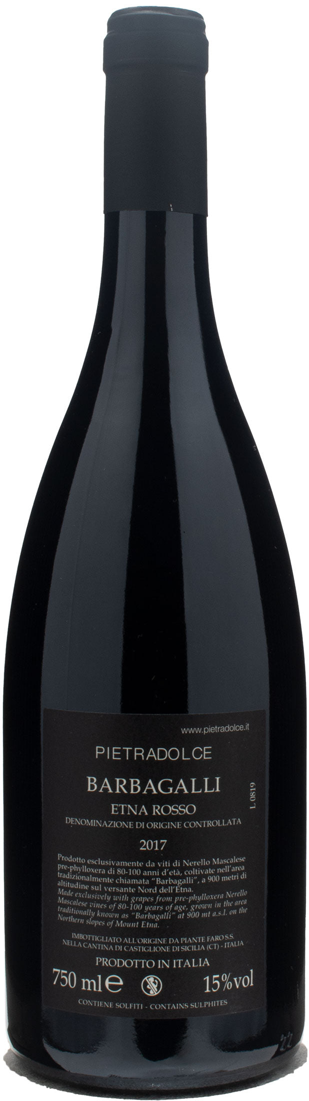 Pietradolce Etna Rosso Vigna Barbagalli 2017