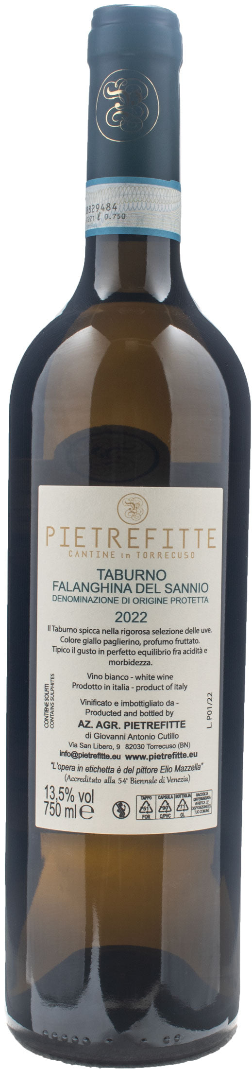 Pietrefitte Taburno Falanghina del Sannio 2022