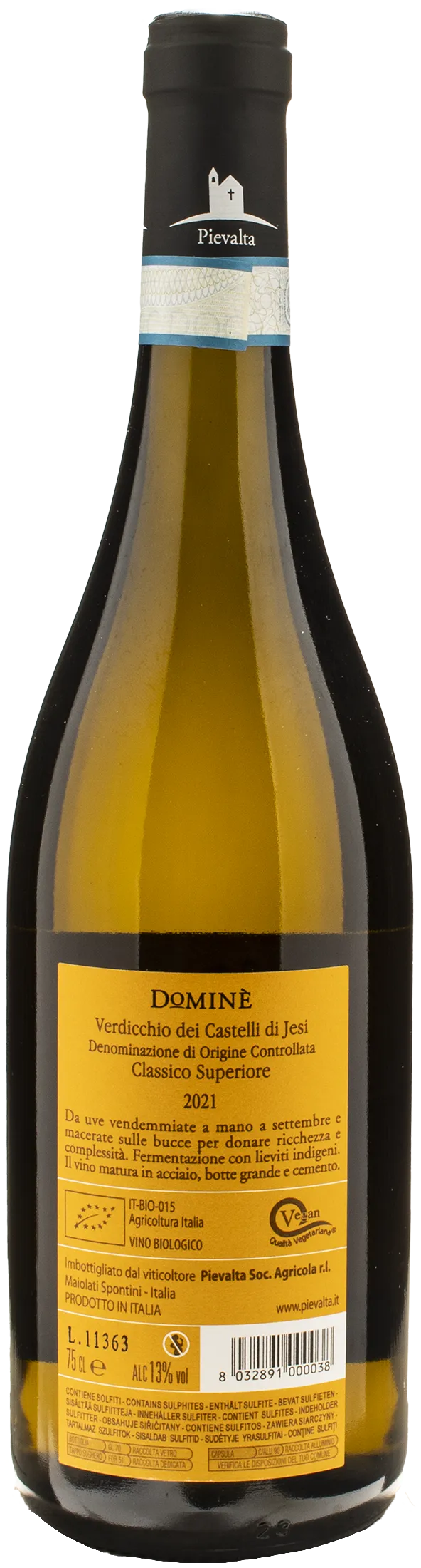 Pievalta Verdicchio dei Castelli di Jesi Classico Superiore Domine 2021