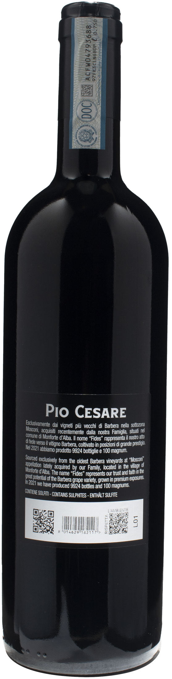 Pio Cesare Barbera d'Alba Superiore Fides Vigna Mosconi 2021