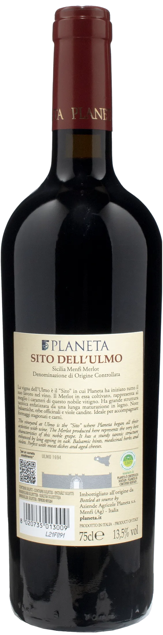 Planeta Merlot Sito Dell'Ulmo 2020