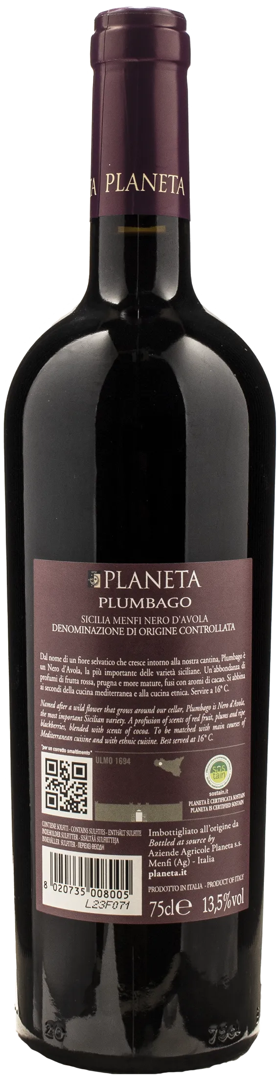 Planeta Nero d'Avola Plumbago 2021