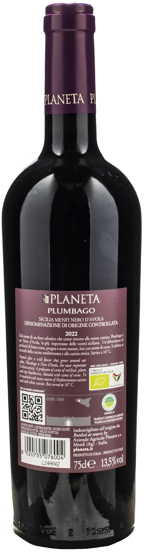 Planeta Nero d'Avola Plumbago 2022
