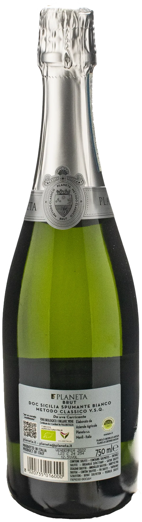 Planeta Spumante Carricante Metodo Classico Brut 2022