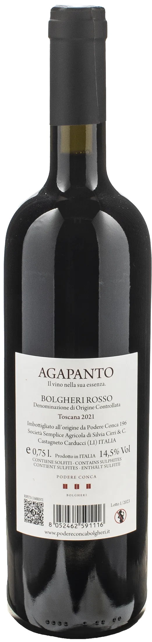 Podere Conca Bolgheri Agapanto 2021