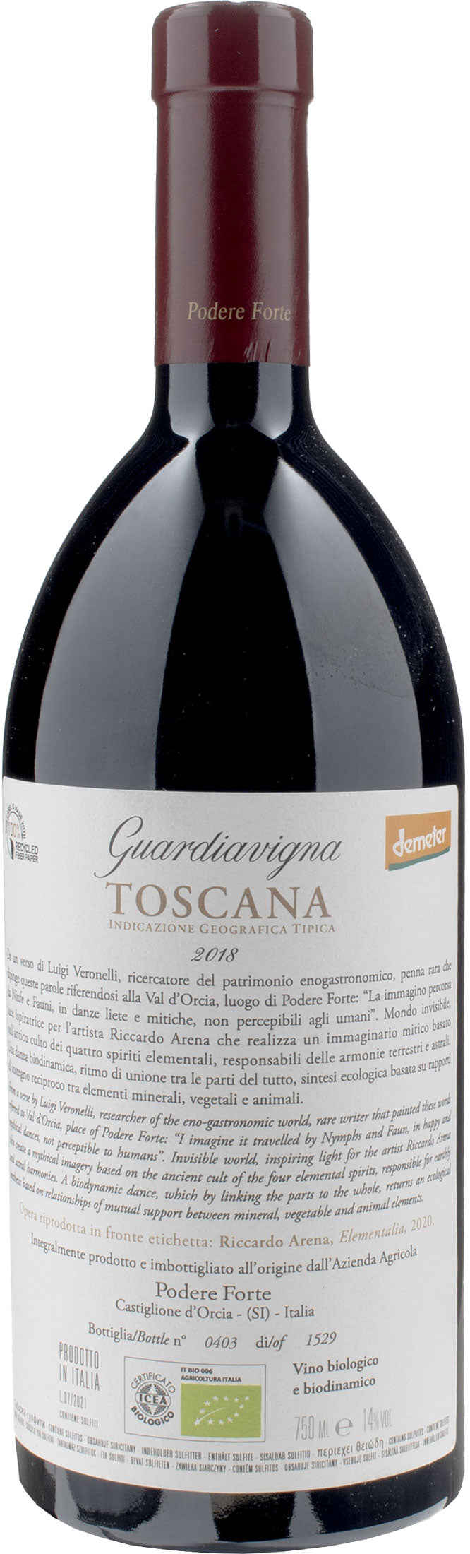 Podere Forte Orniello Guardiavigna 2018